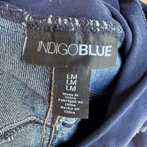 Indigo Dark Blue Maternity Skinny Stretch Size LM - Picture 8 of 15